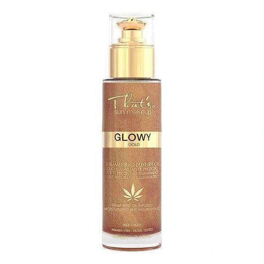 Huile sèche visage et corps ''GLOWY GOLD'' THAT'SO