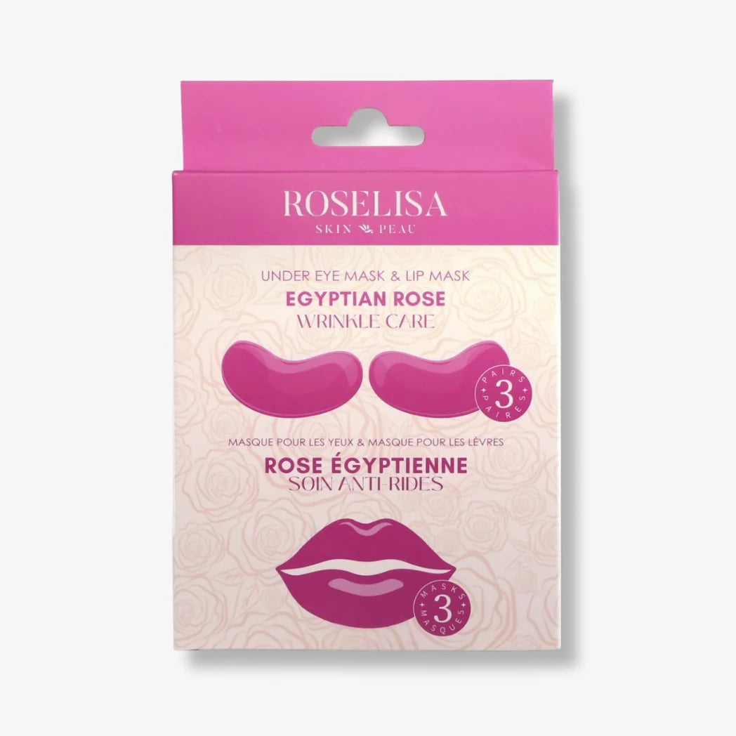 Masques pour lèvres et yeux (3 combos)-Roselisa