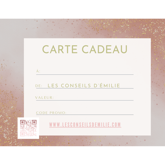 Certificat-cadeau Les Conseils d'Émilie